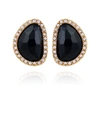 T Tahari Women's Jet Button Stud Earring In Gold