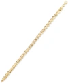Macy's Heart Link Bracelet In 10k Gold In Yellow Gold