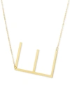 ITALIAN GOLD INITIAL 18" PENDANT NECKLACE IN 10K GOLD