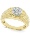 MACY'S MEN'S DIAMOND RING (1/2 CT. T.W.) IN 10K GOLD