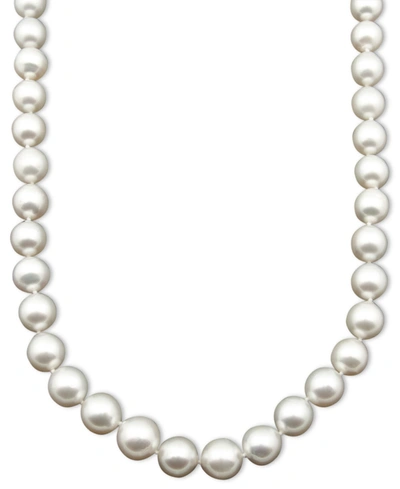Belle De Mer Pearl Necklace, 17" 14k White Gold A Cultured White South Sea Pearl Strand (9-11mm) In No Color