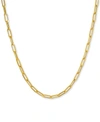 ITALIAN GOLD PAPERCLIP LINK 18" CHAIN NECKLACE IN 14K GOLD