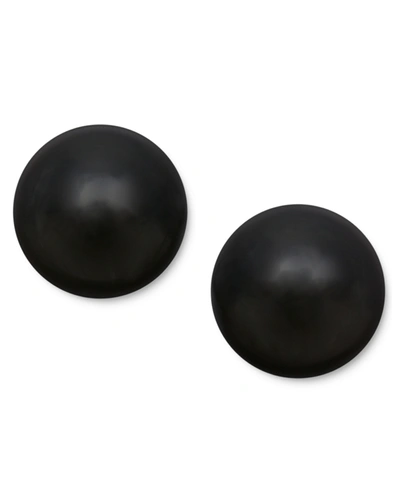 Macy's 14k Gold Earrings, Onyx Ball Stud Earrings (8mm)