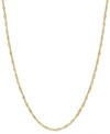 MACY'S 24" SINGAPORE CHAIN NECKLACE (1-1/2MM) IN 14K GOLD