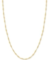 ITALIAN GOLD 24" SINGAPORE CHAIN NECKLACE (7/8MM) IN 14K GOLD