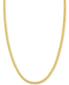 Italian Gold 24" Franco Chain Necklace (3.5mm) In 14k Gold In Yellow Gold