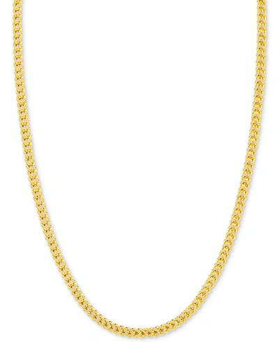 Italian Gold 24" Franco Chain Necklace (3.5mm) In 14k Gold In Yellow Gold