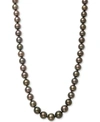 Belle De Mer Cultured Tahitian Pearl (8-11mm) Strand 17.5" Necklace In 14k White Gold In No Color
