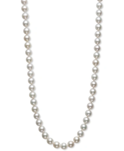 Belle De Mer Pearl Necklace, 18" 14k Gold A+ Akoya Cultured Pearl Strand (8-8-1/2mm) In No Color