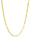 Italian Gold Paperclip Link 20" Chain Necklace In 14k Gold In Yellow Gold