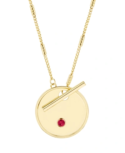 Brook & York Grace Birthstone Toggle Necklace In Gold