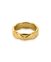 OMA THE LABEL NNEOMA 1/4" RING IN 18K GOLD- PLATED BRASS