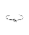 Oma The Label Philo Knot Bangle In Silver Tone