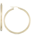 SIMONE I. SMITH POLISHED HOOP EARRINGS IN 18K GOLD OVER STERLING SILVER