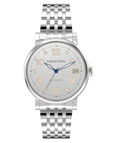 Grayton Women's Classic Collection Silver Tone Stainless Steel Bracelet Watch 36mm
