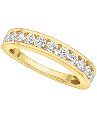 Macy's Certified Diamond Channel Band (1 Ct. T.w.) In 14k White Gold Or Yellow Gold