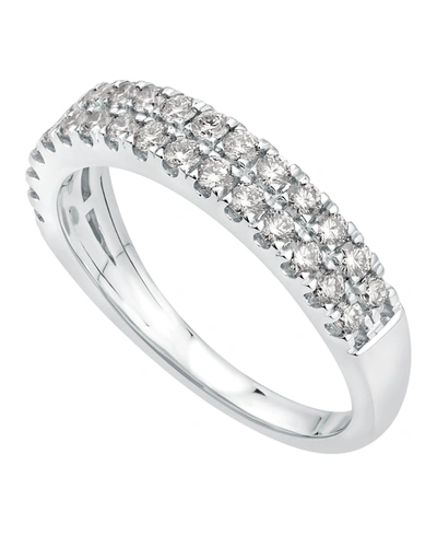 Macy's Certified Diamond Multi-row Band (3/4 Ct. T.w.) In 14k White Gold