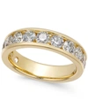 Macy's Diamond Channel Band (1 1/2 Ct. T.w.) In 14k White Gold Or Yellow Gold In Yellow Gold