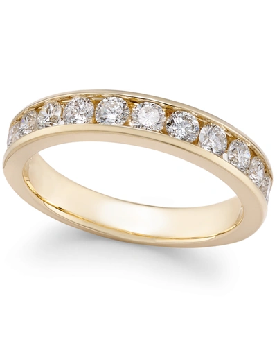Macy's Diamond Channel-set Band (1-1/2 Ct. T.w.) In 14k Gold Or White Gold In Yellow Gold