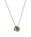 PETER THOMAS ROTH FANTASIES WHITE TOPAZ PENDANT NECKLACE IN STERLING SILVER 6MM