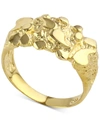 MACY'S NUGGET STATEMENT RING IN 10K GOLD