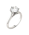 CHARLES & COLVARD MOISSANITE SOLITAIRE ENGAGEMENT RING 1-1/2 CT. T.W. DIAMOND EQUIVALENT IN 14K WHITE GOLD OR 14K YELL