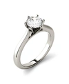 CHARLES & COLVARD MOISSANITE SOLITAIRE ENGAGEMENT RING 1 CT. T.W. DIAMOND EQUIVALENT IN 14K WHITE GOLD OR 14K YELLOW G