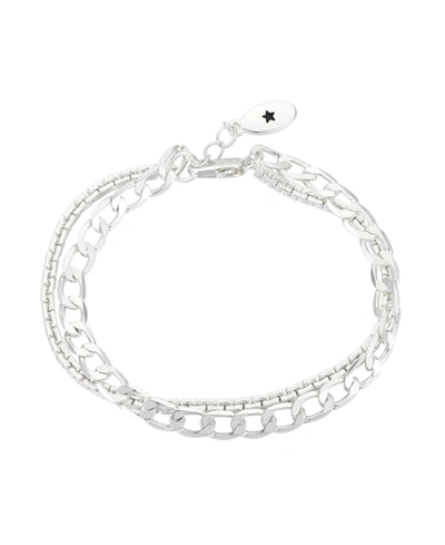 Unwritten Silver Plated Or Gold Flash Plated Double Strand Bracelet