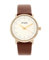 Simplify Unisex The 6200 Watch In Brown