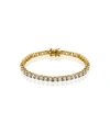 Oma The Label Tennis Collection 3mm Bracelet In Gold Tone