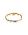 Oma The Label Tennis Collection 3mm Bracelet In Gold Tone