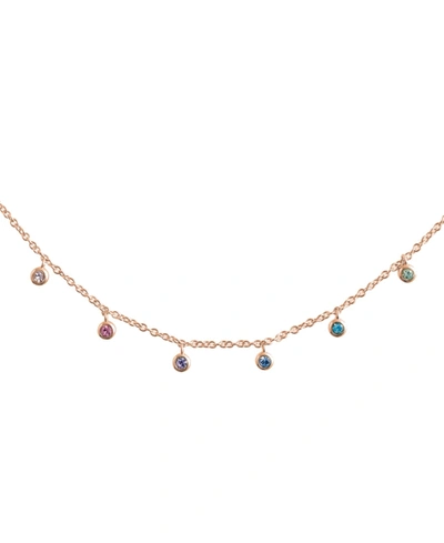 Olivia Burton Women's Rainbow Rose Gold-tone Necklace