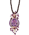Le Vian Crazy Collection Multi-stone Cord Pendant Necklace In 14k Strawberry Rose Gold (18 Ct. T.w.)
