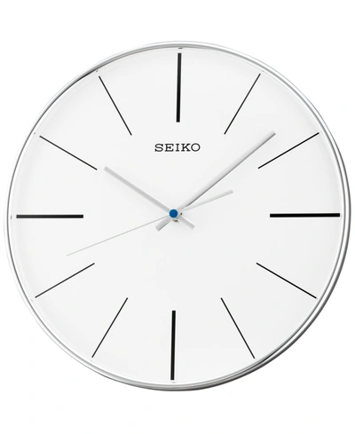Seiko Lenox White Wall Clock In White And White