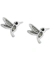 Giani Bernini Cubic Zirconia Hummingbird Stud Earrings In Sterling Silver, Created For Macy's In Sterling Silver