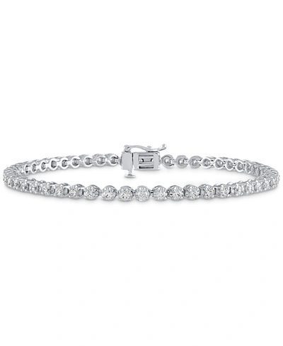 Macy's Igi Certified Diamond Tennis Bracelet (2 Ct. T.w.) In 14k White Gold Or 14k Yellow Gold