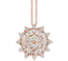 Le Vian Nude Diamond Snowflake Cluster 18" Pendant Necklace (7/8 Ct. T.w.) In 14k Rose Gold In Rose Gold
