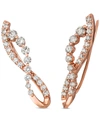 Le Vian Nude Diamond Twist Ear Climbers (1-1/5 Ct. T.w.) In 14k Rose Gold In Rose Gold