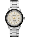 Seiko Men's Automatic Presage Stainless Steel Bracelet Watch 41mm In Cream