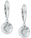 GIANI BERNINI CUBIC ZIRCONIA STARBURST DISC DROP EARRINGS, CREATED FOR MACY'S