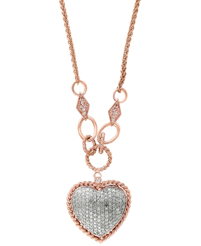 Effy Collection D'oro By Effy Diamond Pave Diamond Heart Pendant (3/4 Ct. T.w.) In 14k Gold Or 14k Rose Gold