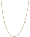 Giani Bernini Two-tone Twist Link 18" Chain Necklace In Sterling Silver & 18k Gold-plate, Created For Macy's In Two Tone