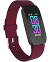 ITOUCH UNISEX BURGUNDY SILICONE STRAP ACTIVE SMARTWATCH 44MM