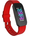 ITOUCH UNISEX RED SILICONE STRAP ACTIVE SMARTWATCH 44MM