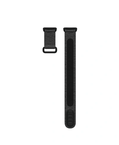 Fitbit Charge 5 Charcoal Nylon And Polyester Hook And Loop Band, Small In Charcoal