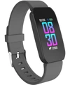 ITOUCH UNISEX GRAY SILICONE STRAP ACTIVE SMARTWATCH 44MM