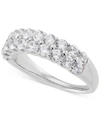 GROWN WITH LOVE IGI CERTIFIED LAB GROWN DIAMOND DOUBLE ROW RING (1-1/2 CT. T.W.) IN 14K WHITE GOLD