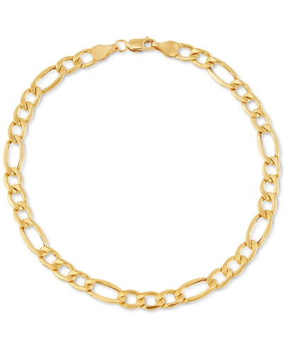 Italian Gold Figaro Link Chain Bracelet In 10k Gold