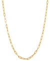 Italian Gold Paperclip Chain Necklace In Gold