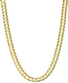 Italian Gold 20" Open Curb Link Chain Necklace (4-5/8mm) In Solid 14k Gold In Gold